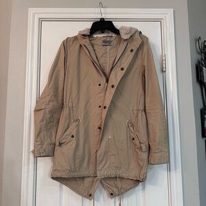 Ecote Tan Hooded Jacket